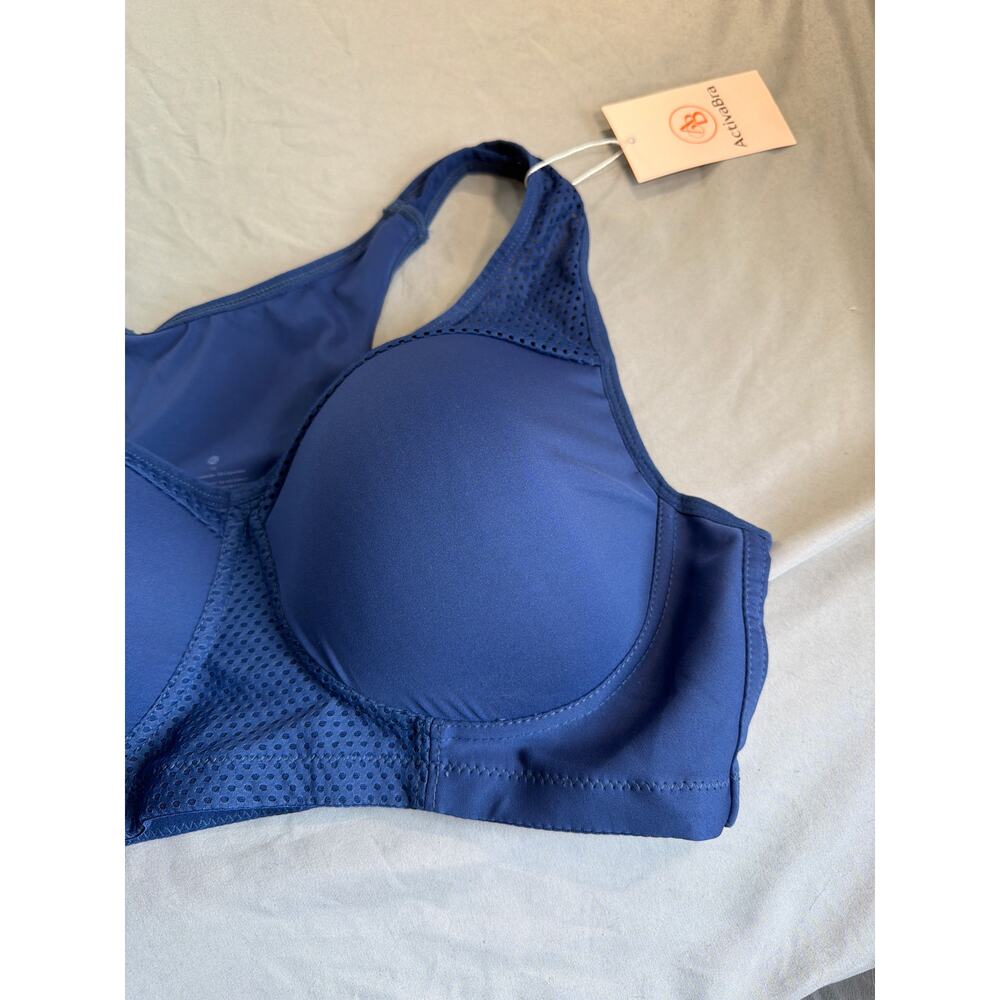 Avtiva Bra Women's size 4x Navy Blue sports bra NWT - Picture 2 of 4